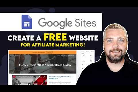 How To Make A Website For Free For Affiliate Marketing | Free Google Sites Website Builder Tutorial