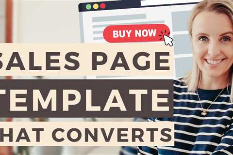 What is a Sales Page? Simple Sales Page Template To Sell Online