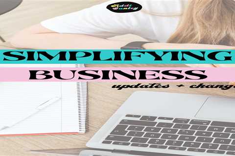 Simplifying My Business: Updates + Changes 2023