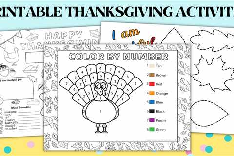 Printable Thanksgiving Activities for Kids