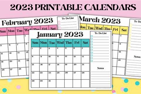 2023 Printable Calendars