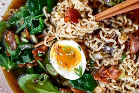 Homemade Ramen with Bacon & Soft-Boiled Eggs