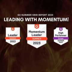 Taking the Center Stage as The Momentum Leader at G2 Summer Grid Report
