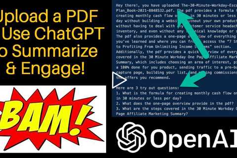 PDFGPT.IO Review - How to Upload PDF Files to ChatGPT, Summarize and Engage ChatGPT 4 PDF